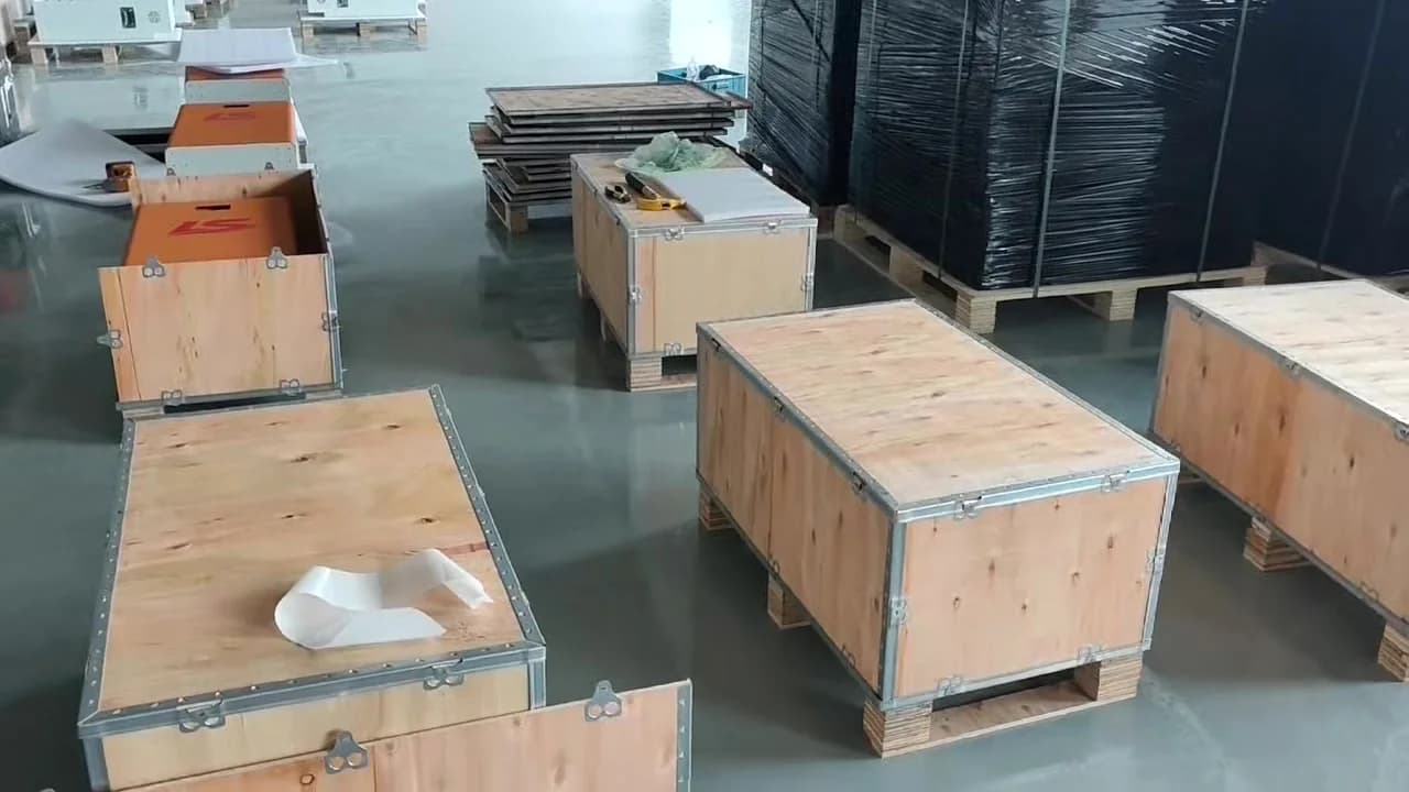 Wooden case packing reference for battery project logistics